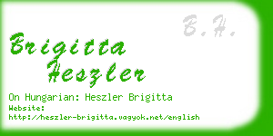 brigitta heszler business card